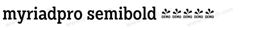 myriadpro semibold 半字体转换